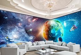 Space Photo Promotio Fantasy Universe Sky House Wall Decor Living Room Wall Covering Wallpaper