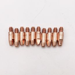 10pcs M6x28mm 0.8 0.9 1.0 1.2 Mig Gun Mig Welder Mig Torch Consumables 24KD 25AK E-Cu Cucrzr Contact tip