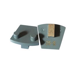 Werkmaster Diamond Grinding Pads Two Pins Redi Lock Floor Disc Single Segment Metal Grinding Block for Werkmaster Floor Grinder 12PCS