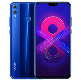 Original Huawei Honour 8X 4G LTE Cell Phone 4GB RAM 64GB 128GB ROM Kirin 710 Ocra Core Android 6.5" 20.0MP Fingerprint ID Smart Mobile Phone