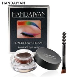 2019 NEW HANDAIYAN 24 Hour Waterproof Multifunctional Eyebrows Gel & Eyeliner Gel 12 colors for choice in stock