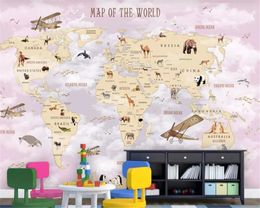 beibehang behang Marble wallpaper for kids room wallpaper custom cartoon wallpaper