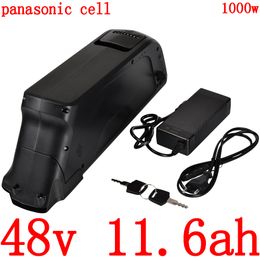 48V 500W 750W 1000W battery pack 12AH lithium ion use panasonic cell 11.6AH electric bike with charger
