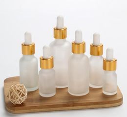 5m/10ml/15ml/20ml/30ml/50ml/100ml Essential Oil Dropper Bottles Frosted Glass Bottle Vials Serum Perfume Sample Test Bottle SN1189