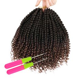 freetress weave Canada - Spring Freetress Hair with Water Weave Synthetic Curly In Pre Twist 18inch Free Tress Water Wave Hair Bulks Ombre Passion Twist