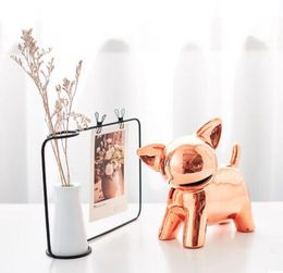 Ins Nordic creative decorations home piggy bank dog decoration room bedroom TV cabinet wine cabinet personality