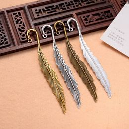 Creative Alloy Feather Bookmarks Party Favours Jewellery Making Findings Wedding Gift Giveaways 11.6cm Long W9973