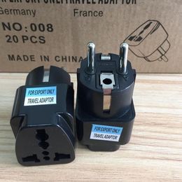 uk electrical plugs Australia - Universal Black 2 Pin AC Power Electrical Plug Adaptor Converter Travel Power Charger UK US AU To EU Plug Adapter Socket