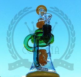 factory Glass Bongs hookah straight tube pink blue green purple Water Pipe Vase