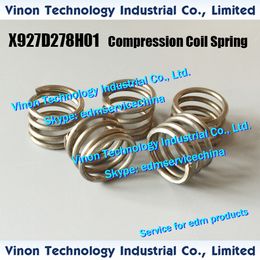 (5pcs) X927D278H01 edm Compression Coil Spring M129-1 for Jet Nozzle M129C M129A for Mitsubishi SZ,SX,QA,RA X927-D278-H01,2210000260,DA92900