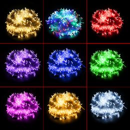 10m Led Strings Lights 100LEDs Fancy ball Lights Decorative Christmas Party Festival Twinkle String Lamp garland 10Colors