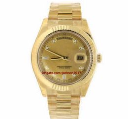 Christmas gift High Quality Wristwatches II 18k Yellow Gold Diamond Dial President 218238 Unworn / New