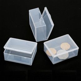 Plastic Storage Boxes Small Hardware Piece Transparent Collection Case Holder Container Packing Box for Jewellery WB2193