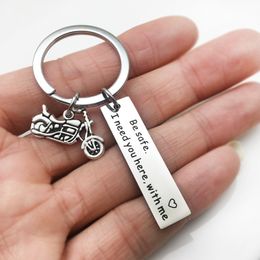 Valentines Day Gift Drive Safe I Need You Here with Me Keychain Present Party Favors WB1884