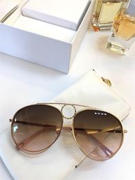 Wholesale-fashion designer popular sunglasses 144S pilot frame simple elegant style top quality uv400 protection eyewear with original box