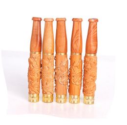 New Panyang wood carved solid wood cigarette holder gift tourism specialty Yiwu tobacco wholesale