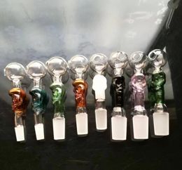 High quality new Colour skull scrub mouth straight pot , Wholesale glass bongs, glass hookah, smoke pipe accessories