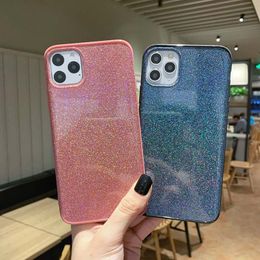 Bling crystal Liquid glitter 360 protect Designer Phone Case TPU Edge Pc Back Cover For iPhone pro max Samsung S10 huawei mate 30