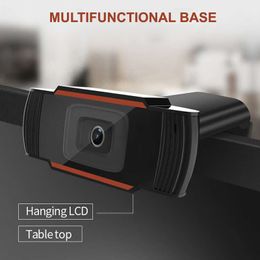 USB Web Cam Webcam HD 720P 300 Megapixel PC Camera with Absorption Microphone MIC for Skype for Android TV Rotatable Computer Cameras MQ20