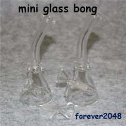 Mini Glass Beaker Bongs Water Pipes hookah With 10mm Female Joint Glass Oil Rigs Bong bubble
