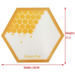 Silicone Mats Newest Dab Honey Pads Quality FDA Food Grade Reusable Non Stick Concentrate Bho Wax Slick Oil Heat Resistant Fibreglass
