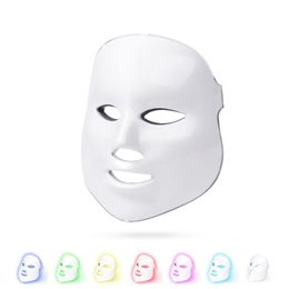 DHL shipping 7 Colours Beauty Photon LED Facial Mask Therapy 7 Colours Light Skin Care Rejuvenation Wrinkle Acne Removal Face Beauty Spa