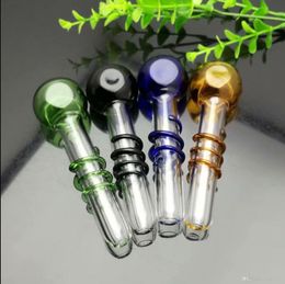 Colored wire glass pipe Wholesale Bongs Oil Burner Pipes Water Pipes Rigs Smoking Fre