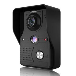 ENNIOSY813MK13 7inch TFT LCD Video Door Phone Doorbell Intercom Kit 1 Camera 3 Monitors Night Vision