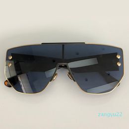 wholesale-Fashion Sunglasses Woman Brand Designer High Quality Big Frame Flat Sunglasses Mirror Sun Glasses Oculos Female Eyewear