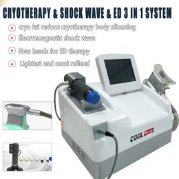 2022 Cool Wave Medical Equipment 2 In 1 Cryolipolysis Slimming Pain Relief Shockwave Therapy Device Machine