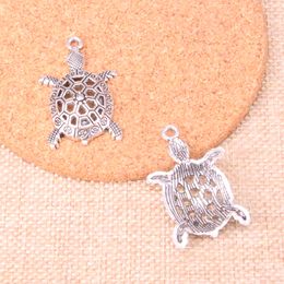 29pcs Charms hollow tortoise turtle sea 38*25mm Antique Making pendant fit,Vintage Tibetan Silver,DIY Handmade Jewelry