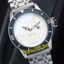 New Master Compressor Q2018470 Swiss 585 Quartz White Dial Mens Watch Stainless Steel Bracelet Sapphire Gents Sport Watches Pure_time 4Style