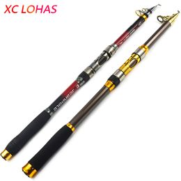 Exclusive Quality Carbon Fiber Telescopic Fishing Rod 2.1/2.4/2.7/3.0/3.6m High Performance Sea Fishing Pole Tackle Yuelong