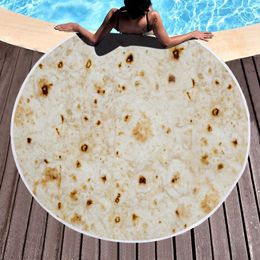 Corn Beach Towel Round Maize Blanket 150cm Home Bath Towels Polyester Yoga Mat Blankets Summer Tacos beach towel GGA1849