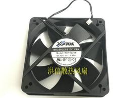 Original RDH1225B DC12V 0.40A 12025 two-wire high-volume industrial 12CM heat dissipation fan