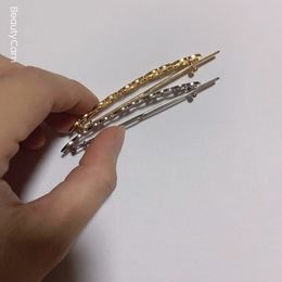 Party gifts gold and silver two color hollow frog clip C hairpin one word clips for ladies favorite delicate Items fashion headdress jewelry accessories