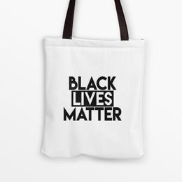 I cant breathe Shipping Bag Women Canvas Should Bags BLACK LIVE MATTER Letter Print Handbags Girl Storage Bags GGA3461-2