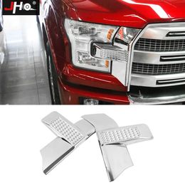 ABS Chrome Front Headlight Decor Cover Trim For Ford F-150 2015-2017 Accessories