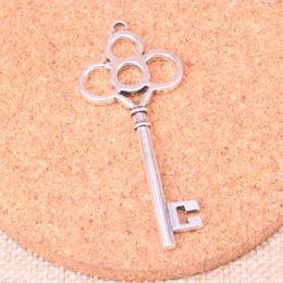 17pcs Charms skeleton key 67mm Antique Making pendant fit,Vintage Tibetan Silver,DIY Handmade Jewellery