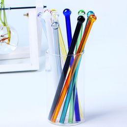 Reusable Glass Straws Party Drinking Straws Colourful Thick Straws for Milkshake Household Drinks