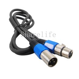 Sharelife 1 Meter 3.3ft 3 Pins Signal Connection DMX Cable Line For LED Laser Stage Lighting Accessories DJ Moving Wire