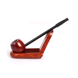 Red Sandalwood Popeye Sailor Genuine Rosewood Smooth Handmade Pipe Straight-pole Pipe Spot