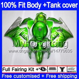 Injection OEM For KAWASAKI ZX 1200 12R 1200CC ZX-12R 2000 2001 Green Gloss 222MY.21 ZX 12 R ZX1200 C 00 01 ZX12R 00 01 100%Fit Fairing