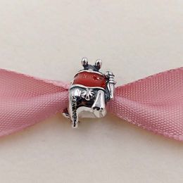 Andy Jewel Authentic 925 Sterling Silver Beads Whiet Rabbit Red & Yellow Enamel Fits European Pandora Style Jewelry Bracelets & Necklace 791898ENMX