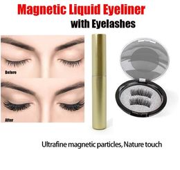 Tati Recommends Magnetic Eyeliner+Five Magnetic Magnet False Eyelashes Set Natural False Eyelash Extension Glue Free Make Up Tools