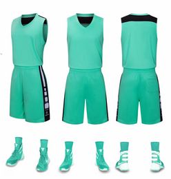 2019 New Blank Basketball jerseys printed logo Mens size S-XXL cheap price fast shipping good quality STARSPORT TEAL ST001nh