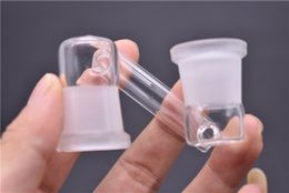 wholesale Recycler 14mm 18mm Dropdown Adapter Glass Female to Female Universal Z Shape Joint Hookahs Accessories Newest Oil Rigs