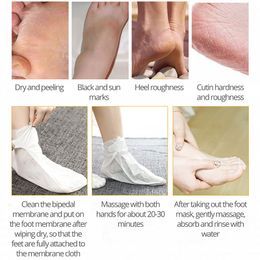 1Bag=2pcs Exfoliating Foot Mask Socks For Pedicure Socks For Feet Peeling Foot Mask Health Care Skin Care Feet Dead Skin Removal
