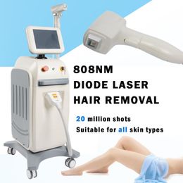 Professional no pain 808nm diode laser beauty equipment permanent hair removal skin rejuvenation 808 nm machine