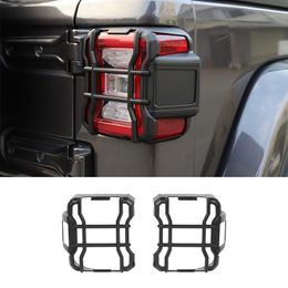 ABS Rear Tail Light Lamp Cover Protector Trim For Jeep Wrangler JL 2018+ LED light source